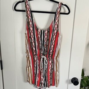Striped Sleeveless Romper